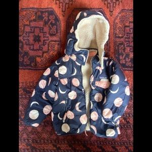 Patagonia Girls Sherpa Lined Reversible Puffer Jacket size 4